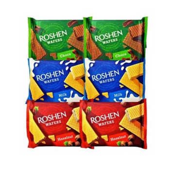 Вафлі Roshen Wafers асорті, 72 г SK-0060 фото